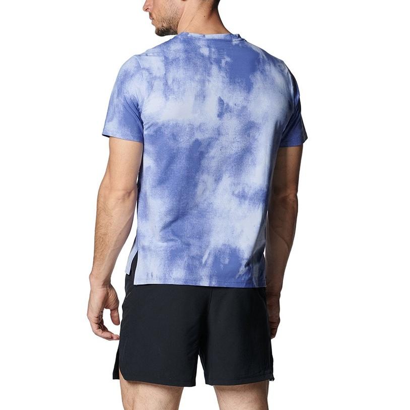 Under Armour Launch T Shirt Men's Light Blue Purple 1382615-539