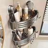 Wall Mounted Suction Cup Triangle Storage Rack Plastic Suction Cup Shower Shelf  Bathroom