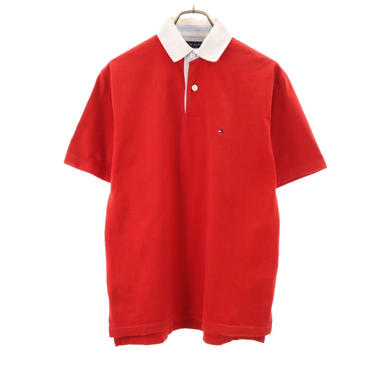 

TOMMY HILFIGER Short sleeve Polo shirt S Red Men s Used