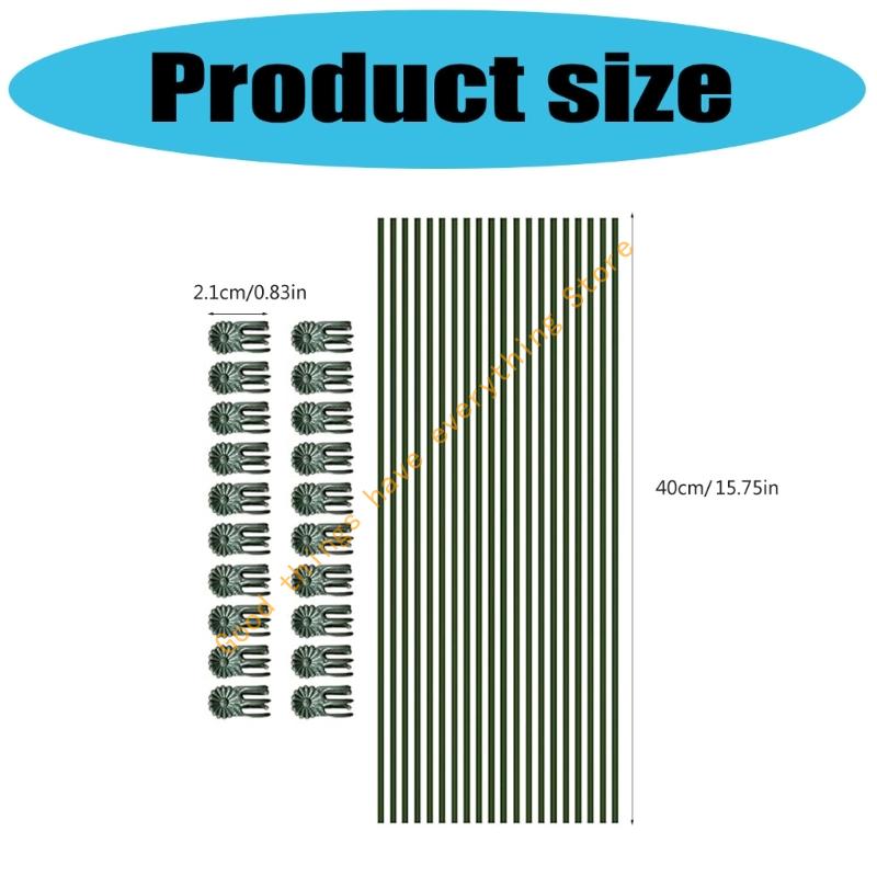 Flexible Plant Stake For Garden Vegetables Potted Greens Regulable Support Rod Weather Resistant Bendable Gardening Tool 55KF