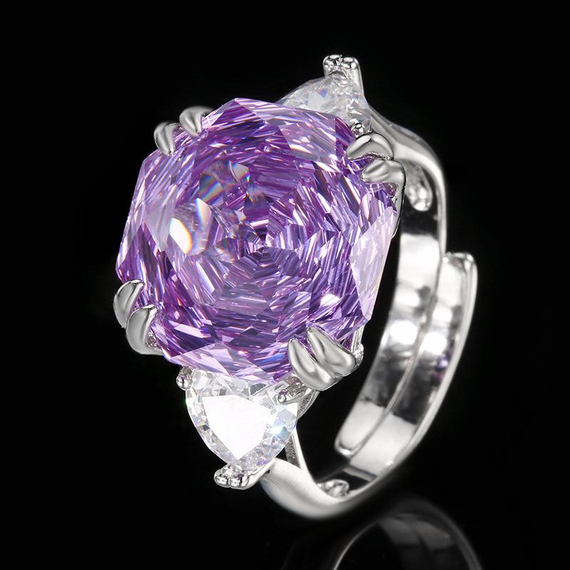 Jewelry Copper Bottom Gold-Plated Rose Cut Roland Wind Cover Main Stone 14-12Mm