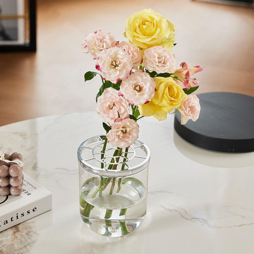 Creative Hydroponic Flower Vase Unbreakable Clear Cylinder Vase  Wedding Centerpieces