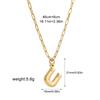 Stainless steel bubble English 26 letter necklace pendant personalized three-dimensional collarbone chain with jewelry