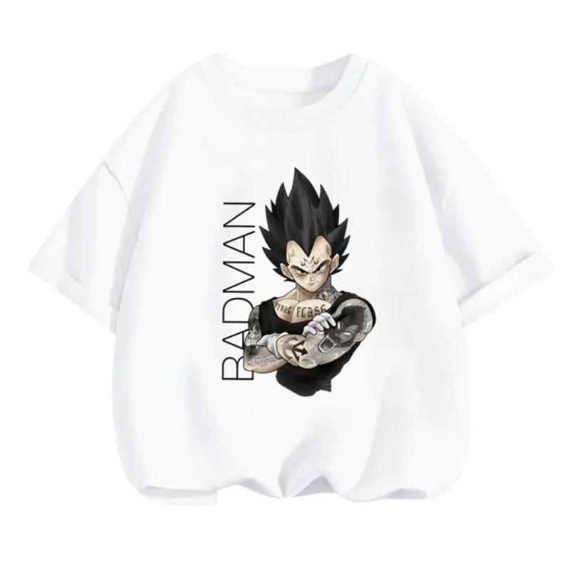 Dragon Ball Super Kid Goku Cotton T-Shirt Men's Plus Size Summer 2026 Casual Sports Fashion Short Sleeve Tee Y2k