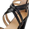 Women's Chunky Leather High Heel Sandals, Pointed Toe, Breathable, Hollow Design, Versatile, Slimming, Height Boost, Large Size.