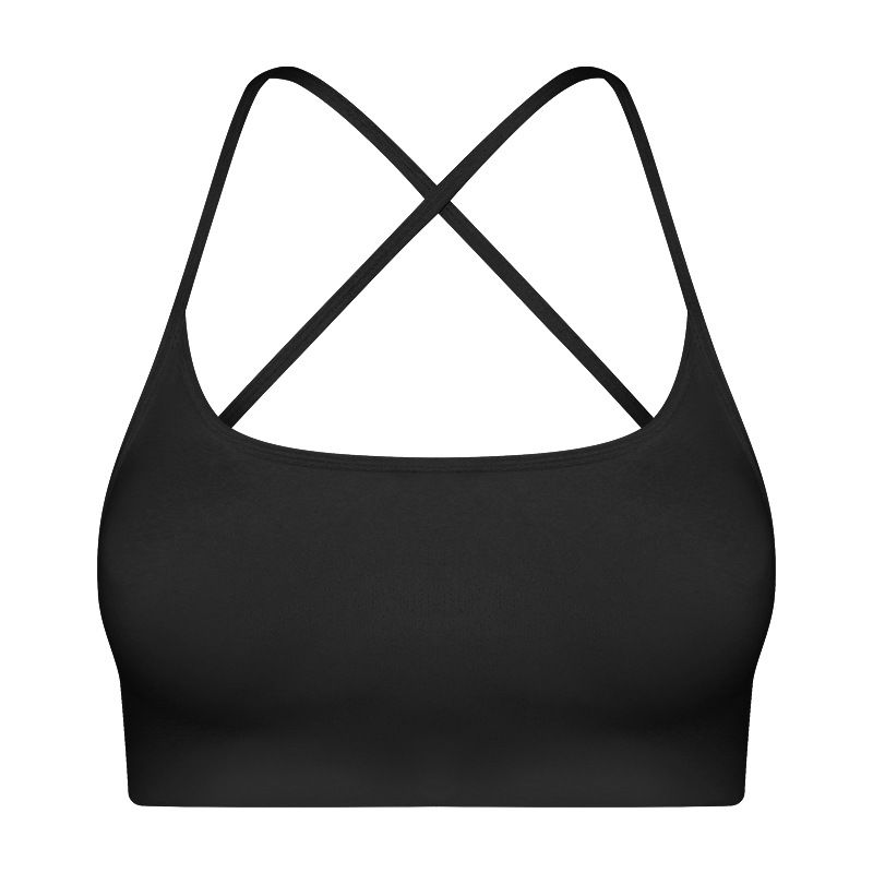 Export New Arrival Cut Out Cross Beauty Back Exercise Underwear Quick-Drying Thin Strap Running Fitness Top Sexy Yoga Bra