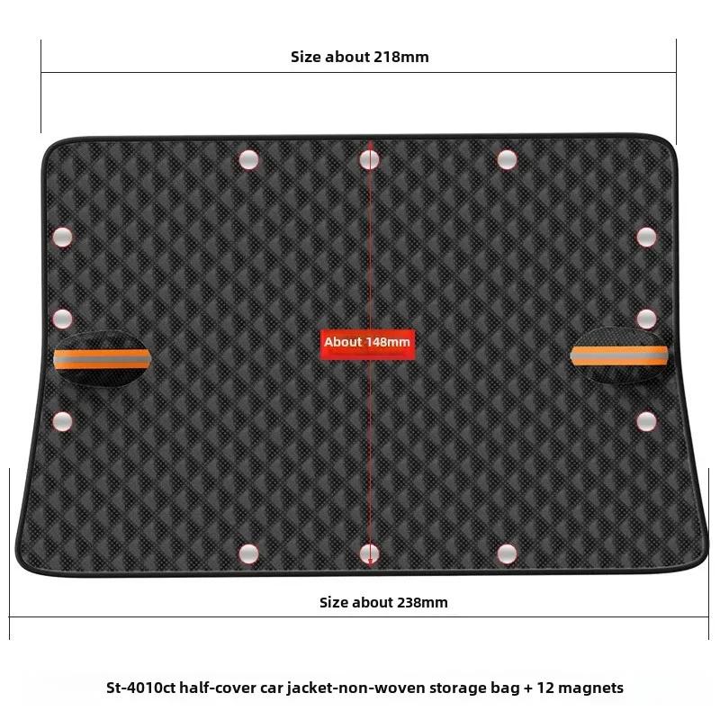 Car Windshield Cover for Ice and Snow, Windproof, Window Guard, Magnetic and Reflective Strips, Car Front Window