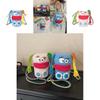Kids Animal Knitted Carryall With Polyester Lining For Daily Use