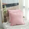 Square Shape Throw Pillow Covers Plush Material Decorative Pillow Cover  for Sofa Decor