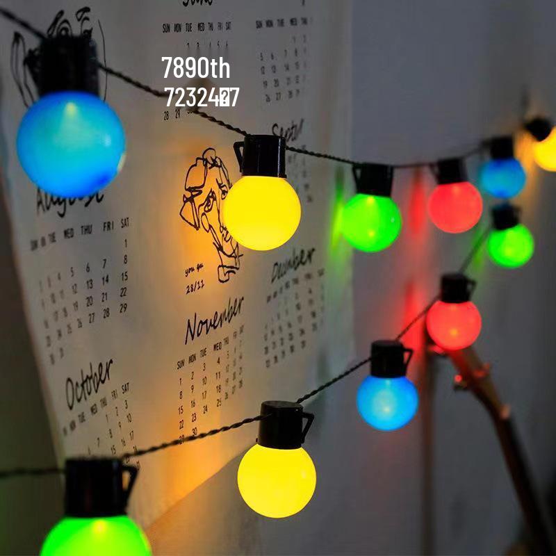 

Outdoor Waterproof LED G50 Globe String Lights for Weddings & Night Markets Battery 5m 20 Lights