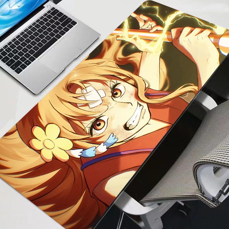 New Mouse Pads Big Anime One Piece Nami Durable Gamer Tablet Varmilo Keyboard Carpet Kawaii Gaming Accessories Mousepad