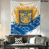 Tigres UANL Wall Tapestry Aesthetic Wall Hanging Printed Fabric Blanket Decorative Tapestries for Bedroom Living Room Home Decor