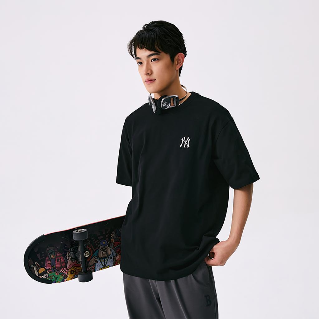 New MLB New York Yankees SS25 T Shirt Unisex Black 3ATST0153-50BKS