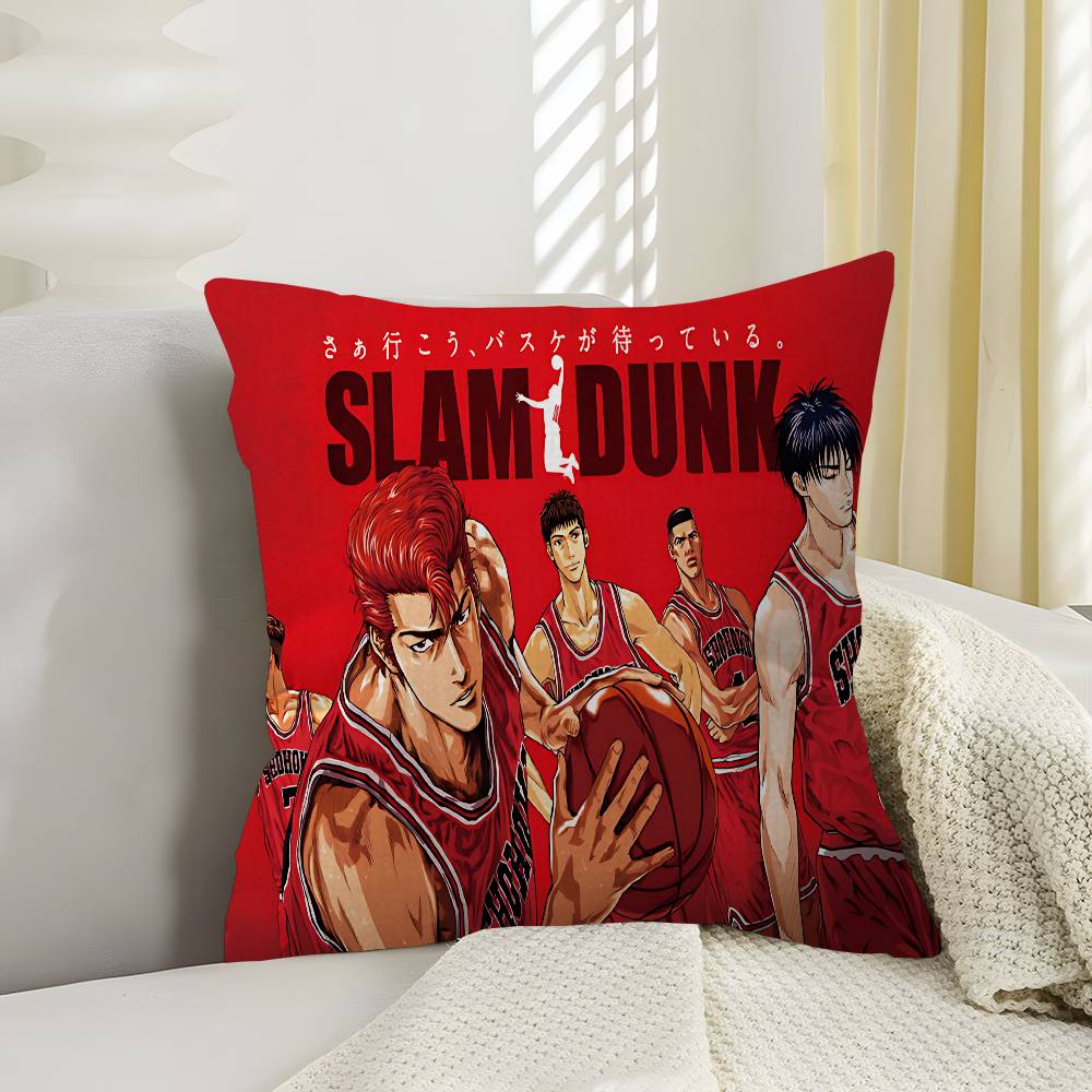 Anime Slam Dunk Pillow Cushion Cover Pillowcase Living Room Sofa Home Decor