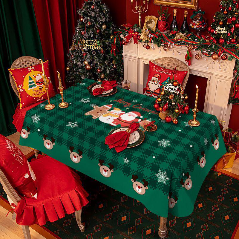 Festliche rote Weihnachts-Tischdecke & Foto-Hintergrund