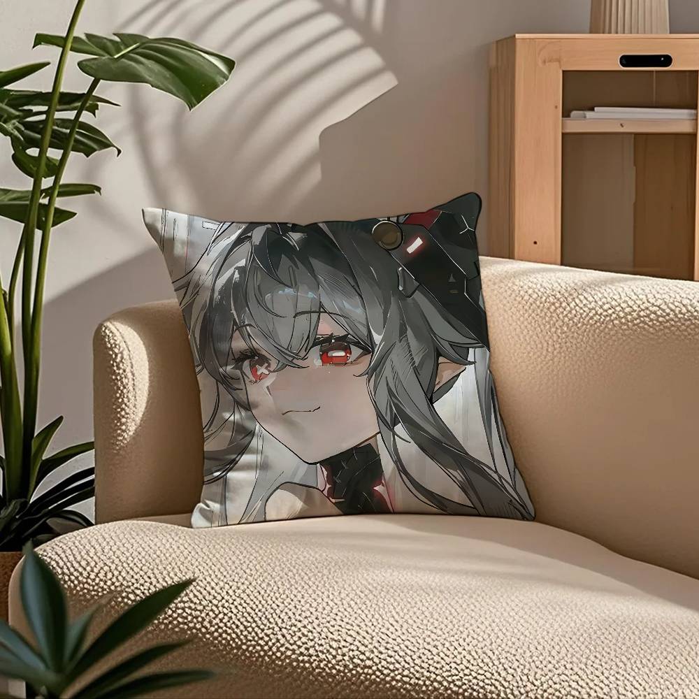 P-Punishing G-Gray R-Raven Pillow Case Comfort Sofa Bed Silky Elegant Invisible Zipper Custom Decorative Cushion Cover