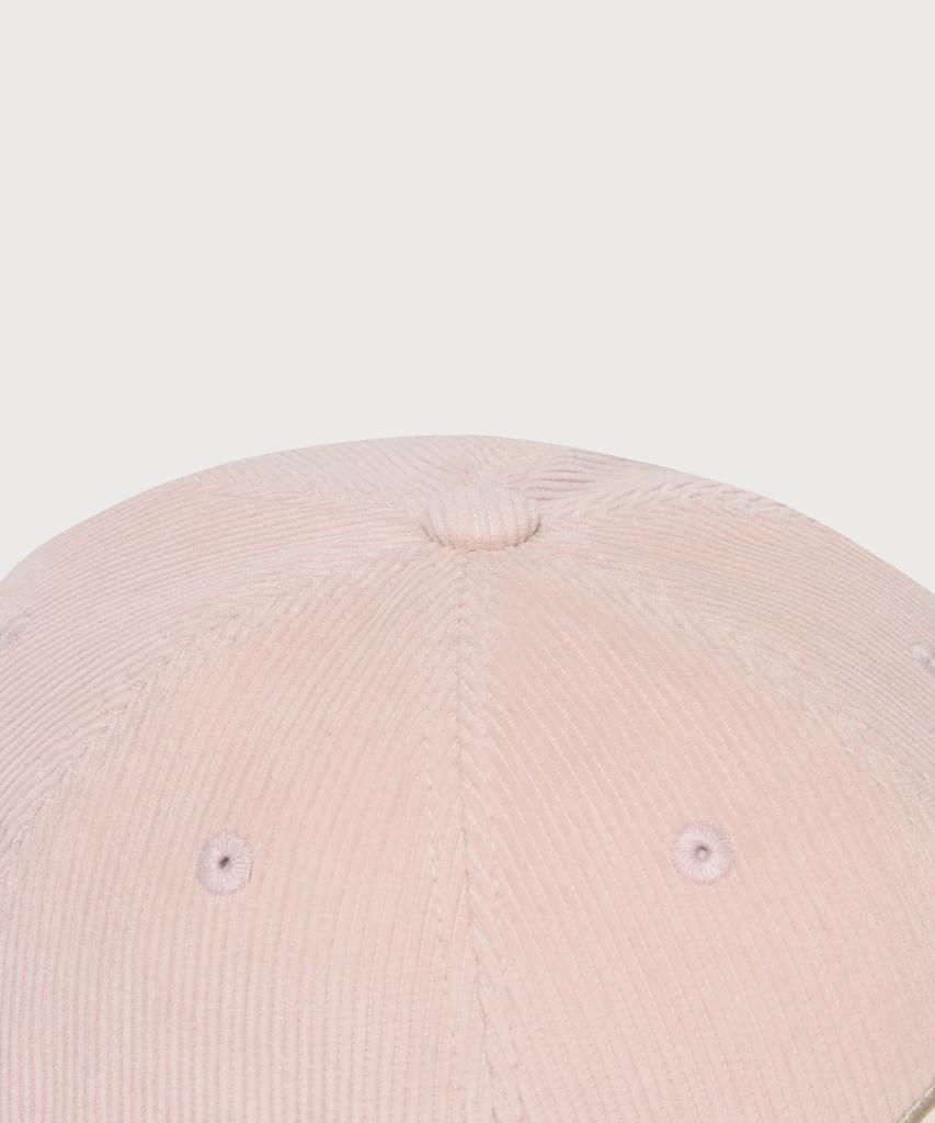 COVERNAT WOMAN [Standard Fit] Clover Heart Corduroy Wappen Ball Cap Pink
