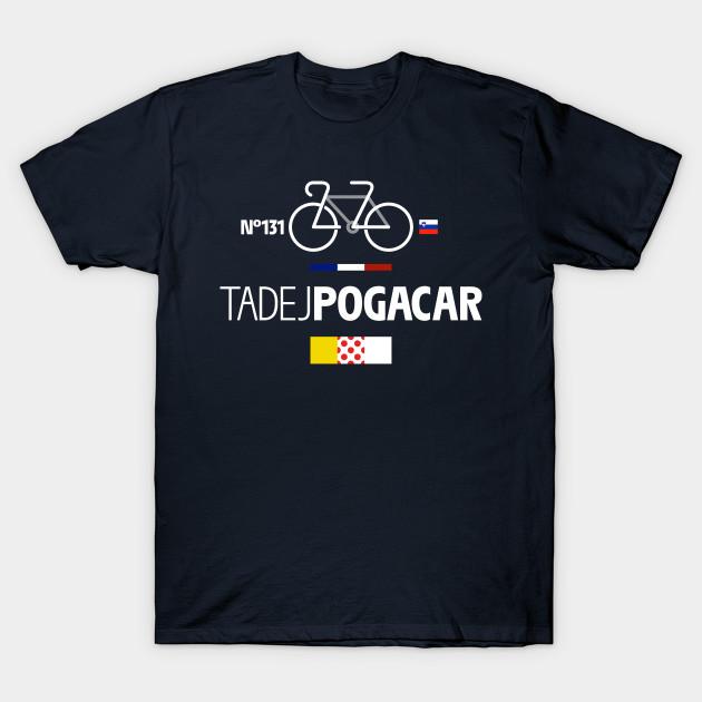 Men Black Print T-shirt Tadej Pogacar No-Cut Transfer Paper Print Cotton Tshirt S тёмно-синий