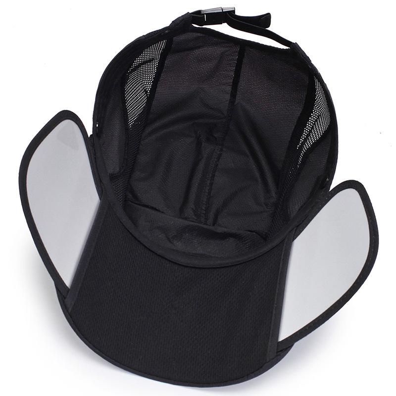 Detachable Neck Protector Sunscreen Baseball Cap with Telescopic Brim for Men & Women