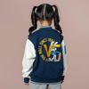 Vans Baseball Jacket Logo Single Button Loose Kids jackets Dark-Blue VN000JZGLKZ