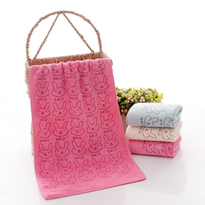 Absorbent Towel Bathroom Drying Washcloth Cute Rabbit Hand Face Towel