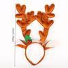 1 Stück Weihnachten Hirschgeweih Haarband Verstellbares Stoffstirnband mit Haarspangen Weihnachtsfeier Frauen Mädchen Festival Feiertagsdeko