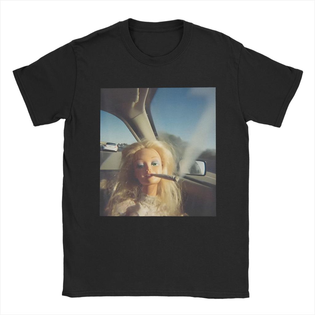 Funny Disgusting Doll Face Meme Smoking Sarcastic Humor TShirts Unisex Leisure 100 Cotton Tee Shirt Round T Shirts Big Size Top
