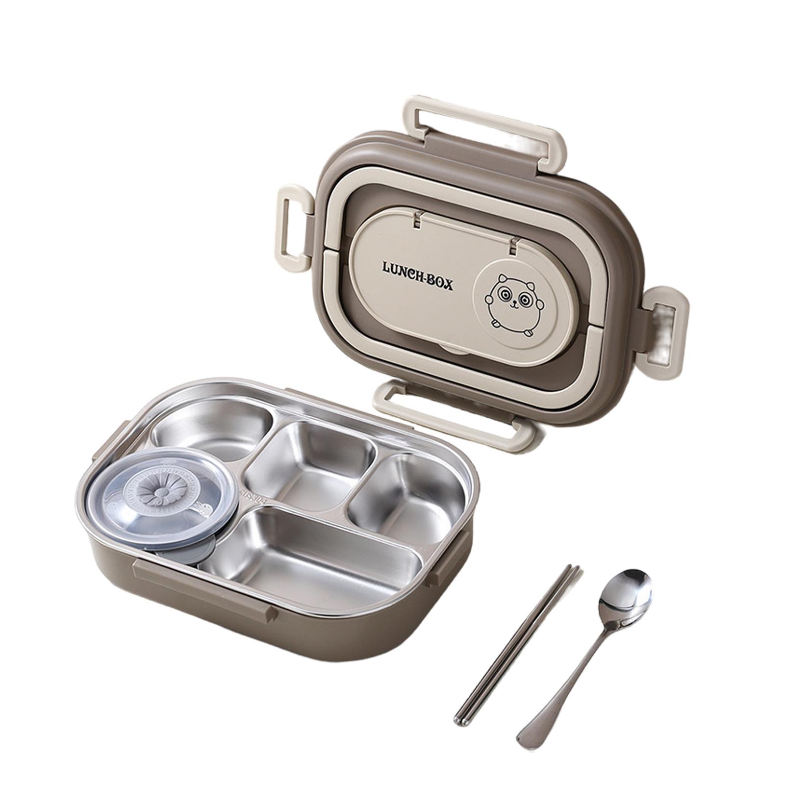 

Нержавеющая сталь 304 Ланч-бокс с термоизоляцией 1500 мл Герметичный Контейнер для еды Прочный Портативный для Офиса Школы Студентов Детей Коробка