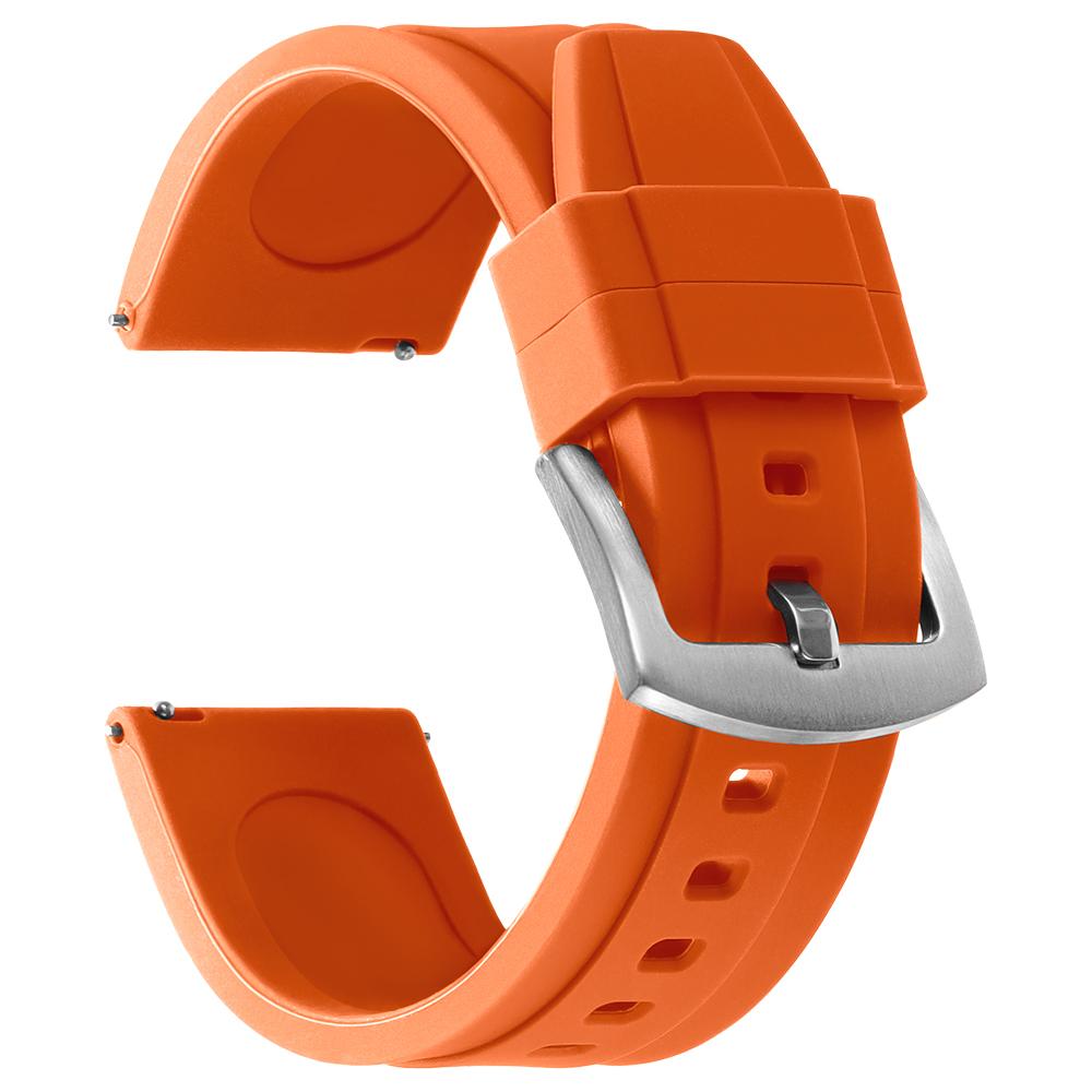 20mm 22mm Silicone New Sports Fashion Belt One Piece FKM Watch Strap Rubber Watch Band Wristband for Seiko for Omega for Casio