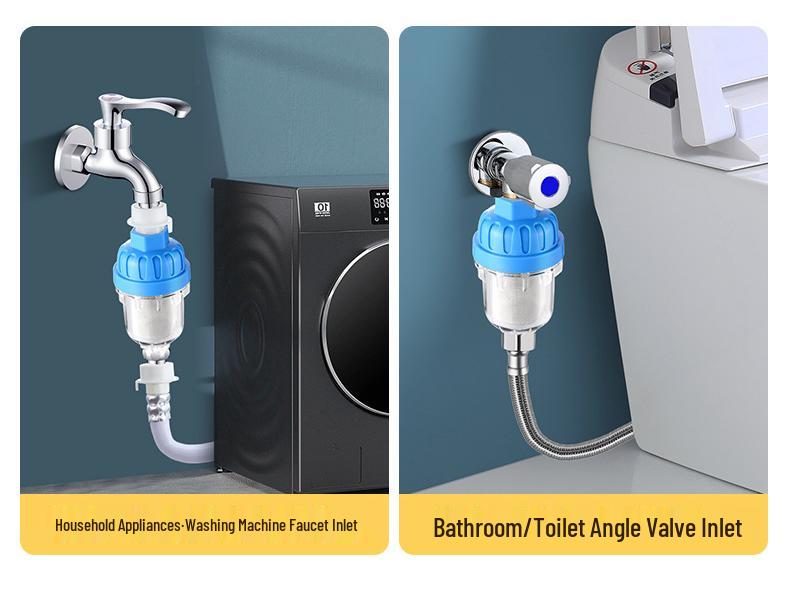 Household Water Filter for Faucets, Showers, and Washing Machines