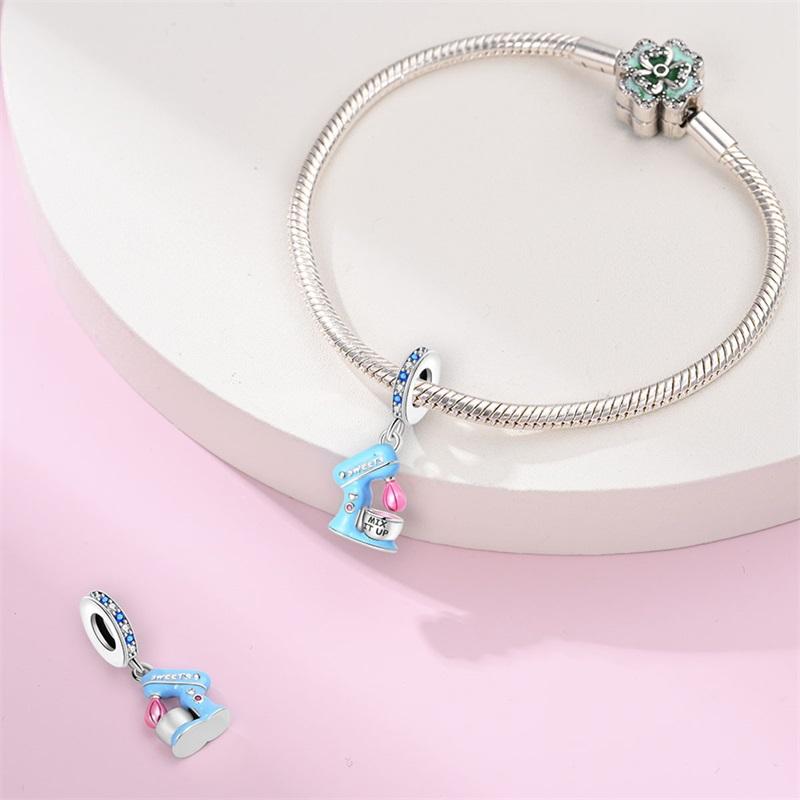 Charm Copper Fit Pandachoriginal Charms Bracelet Tailor Sewing Machine Pendant Beads Diy Jewelry Giftnew