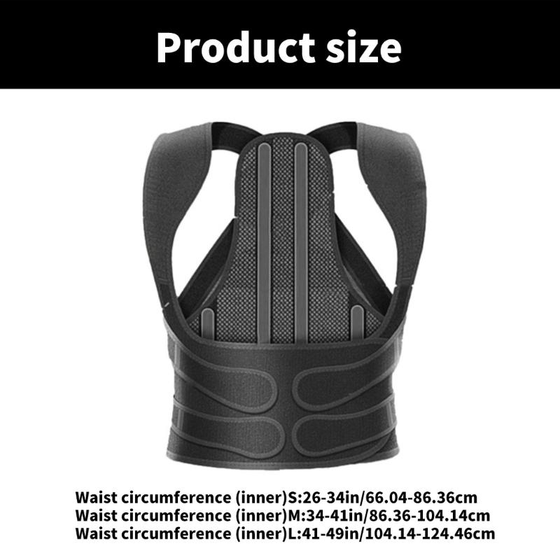 Practical and Portable Back Support Brace for Improved Posture Suitable for Office Worker Students and Driver