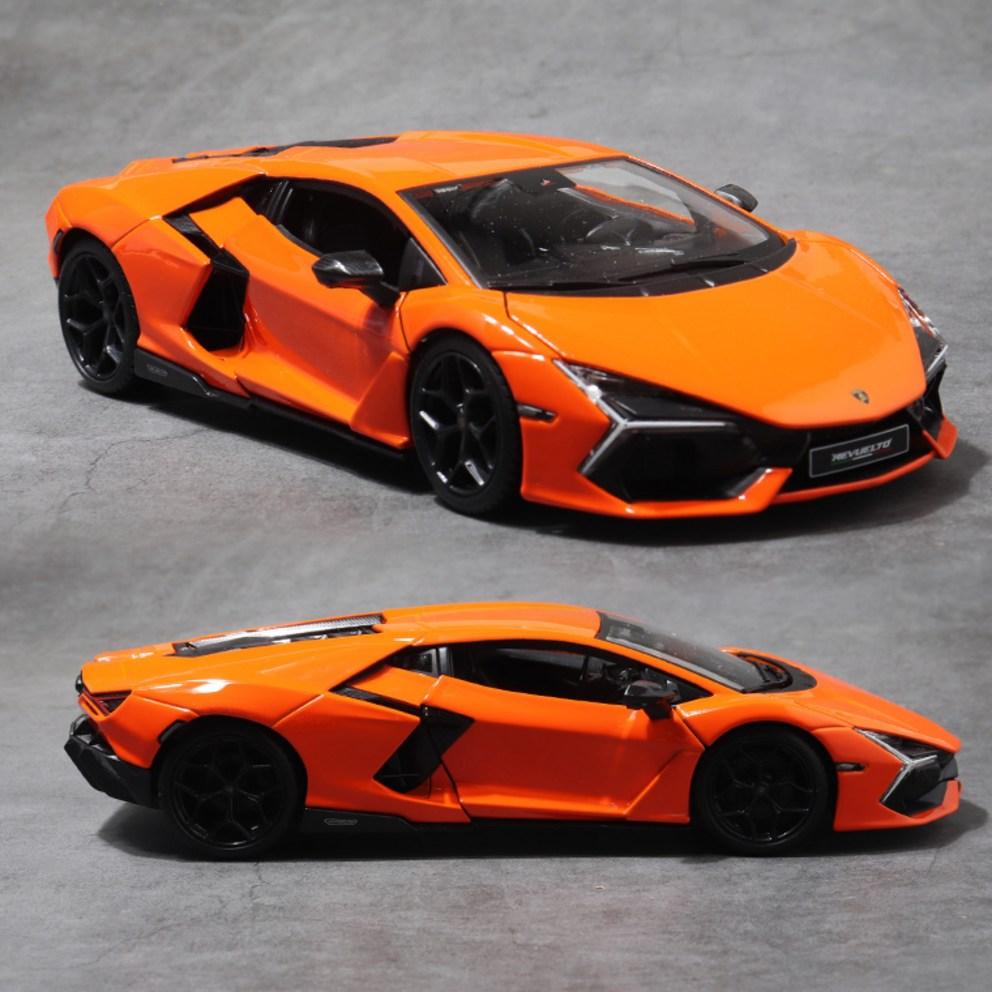 Bburago 1:24 Lamborghini Revuelto Orange Diecast Car Model