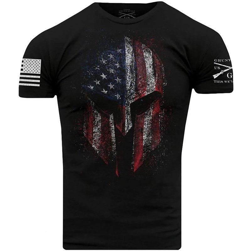 Sparta 3D Printed New Men's Short Sleeved Personalized Loose Men's T-shirt