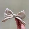 Korean Summer Satin Bow Hair Clip – Large Ribbon Top Clip for Women