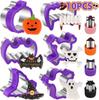 Halloween Cookie Cutters 10 Pcs 3D Sandwich Biscuit Molds for Frosting Baking Set