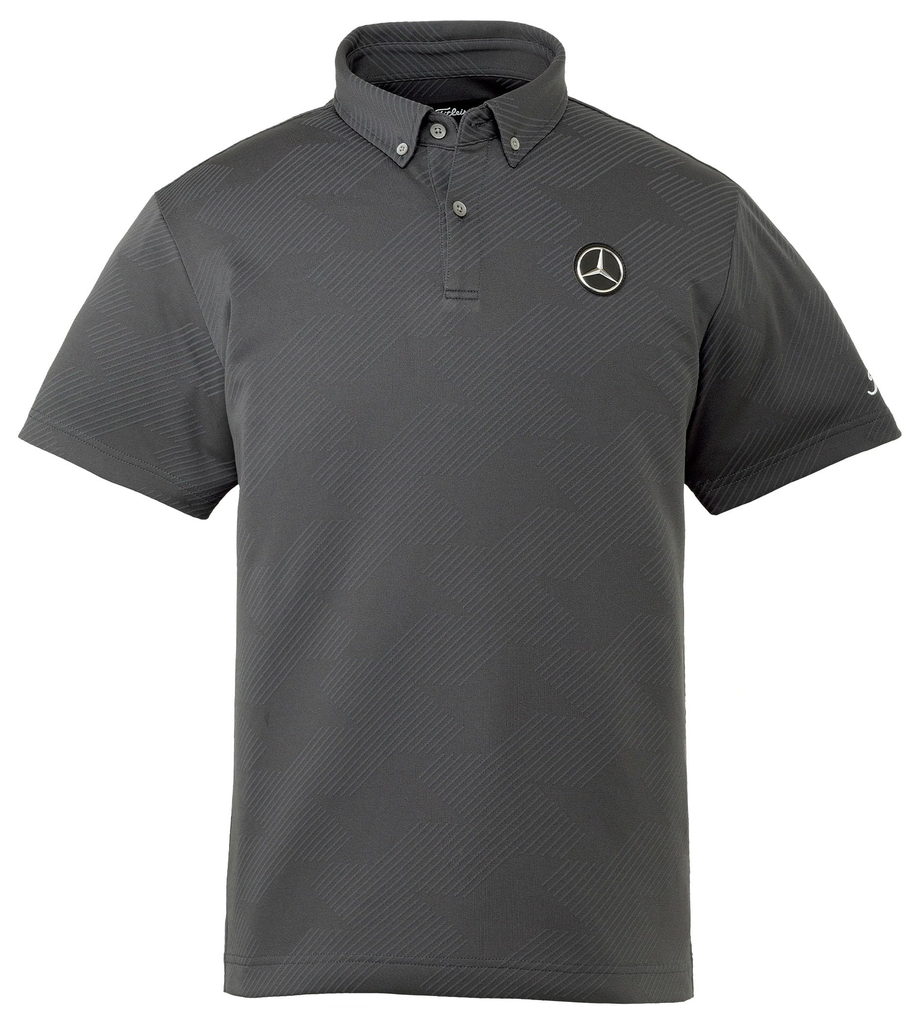 

[Коллекция Mercedes-Benz] Оригинальная жаккардовая рубашка на пуговицах Mercedes-Benz x Titleist, угольная, размер S