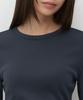 MUSINSA STANDARD WOMAN Women'S Slim Crew Neck Long Sleeve T-Shirt [Midnight Blue]