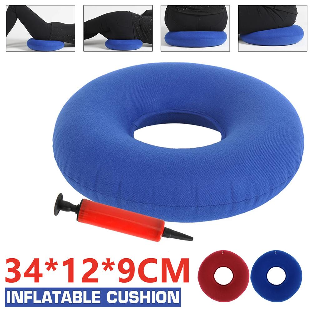 Inflatable Cushion Haemorrhoids Seat Cushion with Pump Portable Seat Pad Pregnant Women Seat Mat for Wheelchair Office Chair New