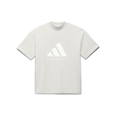 Adidas Originals Basketball Chapter 02 Logo Print Vintage Sports T-Shirt Unisex Tops Alumina-Brown IJ9999