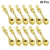 iplusmile 50-Piece Set of Spoon Pendant Charms, Alloy, Gold Color, 1.30 x 0.35 x 0.09 inches, for DIY Accessories, Necklaces, Keychains, Bracelets,