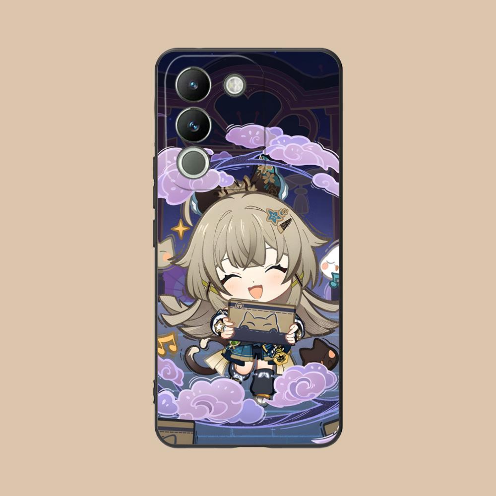 Game GI Kirara Mobile Phone Case for VIVO Y77 76 75 74 73 72 58 56 55 51 50 38 36 Y19 Y18 Y03 Y01 5G Colorful Printing Cover