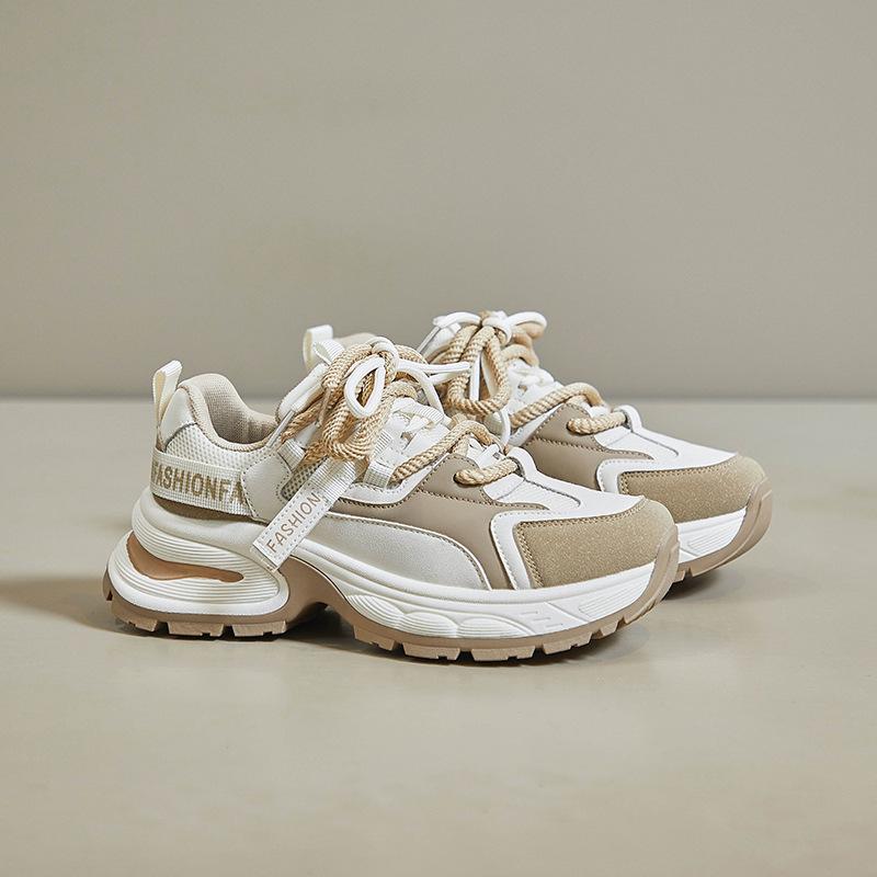 

Жіночі повсякденні кросівки Відкриті легкі протиковзкі кросівки на шнурівці Модні спортивні кросівки зі штучної шкіри для жінок Зручні кросівки 36