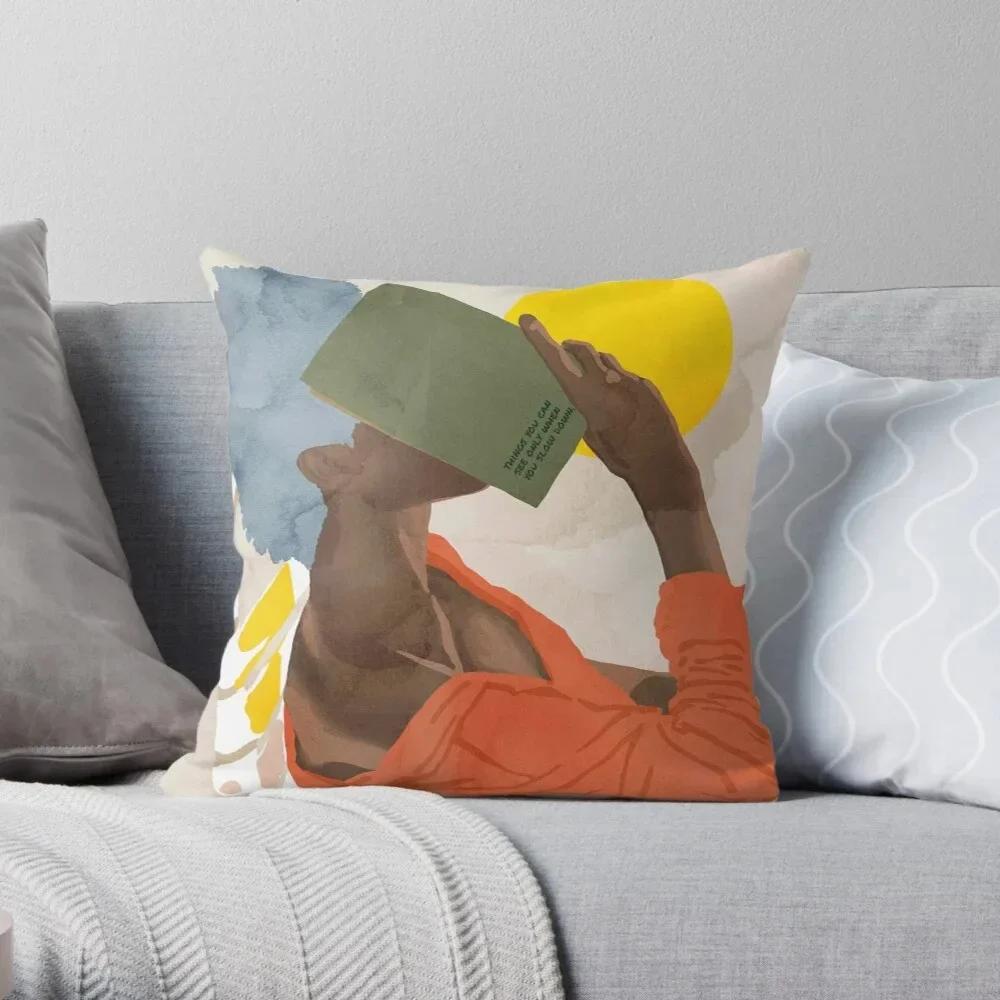 Office Decoration Cushion Cover Cartoon Character Style Life Scene Print Decoration Home Pillow Cover Square