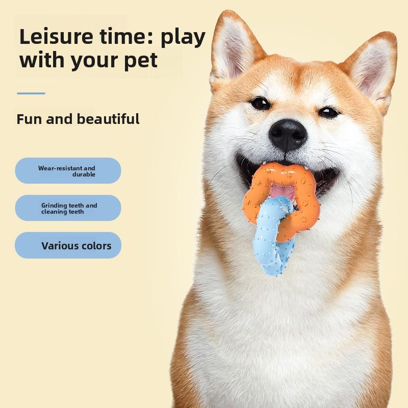 Pet Toys, Gnawing Teeth, Flower-shaped Dog Toys, Self-entertaining and Boring Dog Toys, Teething Toys