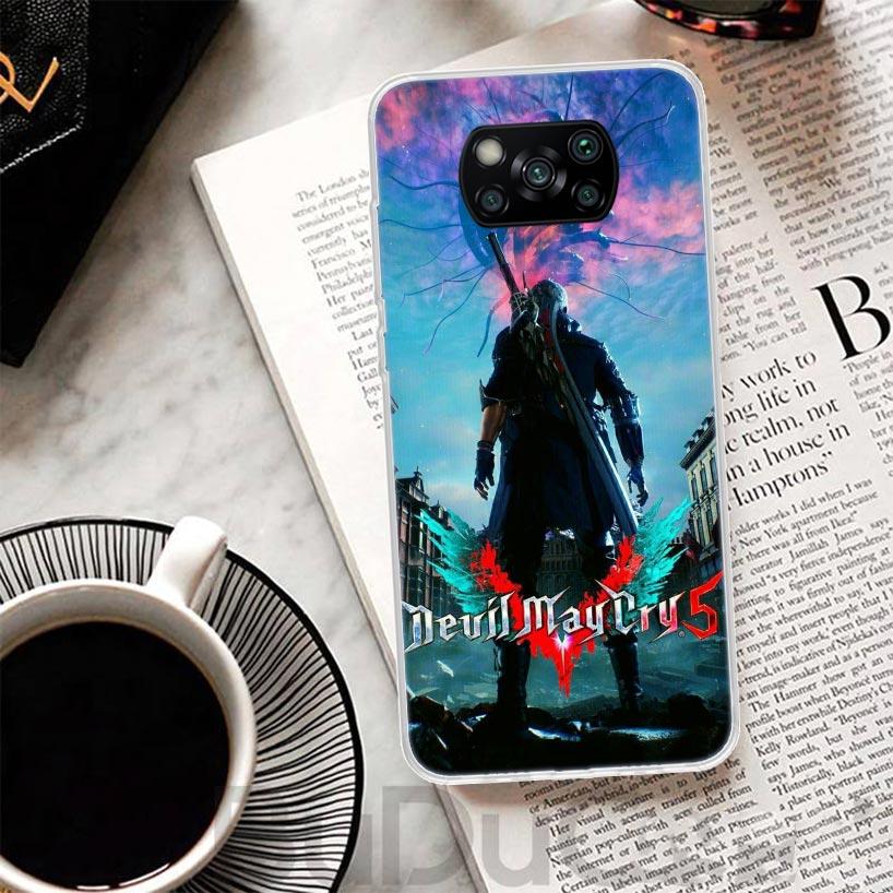 Game D-Devil May Cry 5 Cover For Xiaomi Poco X7 X6 X5 Pro X3 Nfc F7 Ultra Phone Case F6 F5 X4 F4 Gt F3 M6 M5S M4 M3 Print Shell