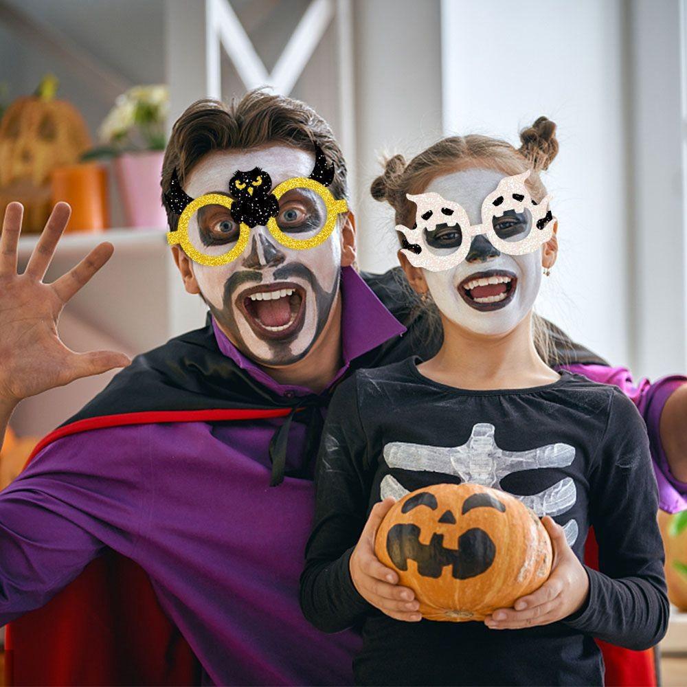 Halloween Bats Pumpkin Paper Glasses For Spooky Photo Props And Decor Party