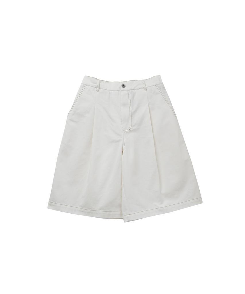 GOSTREET Cotton Bermuda Pants Off-White