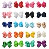 Bow Hairpin Safety Alloy Hair Clip with Burr-Free Metal Spring Double-Layer Threaded Webbing Bow Kids Non-Slip Hair Accessory
