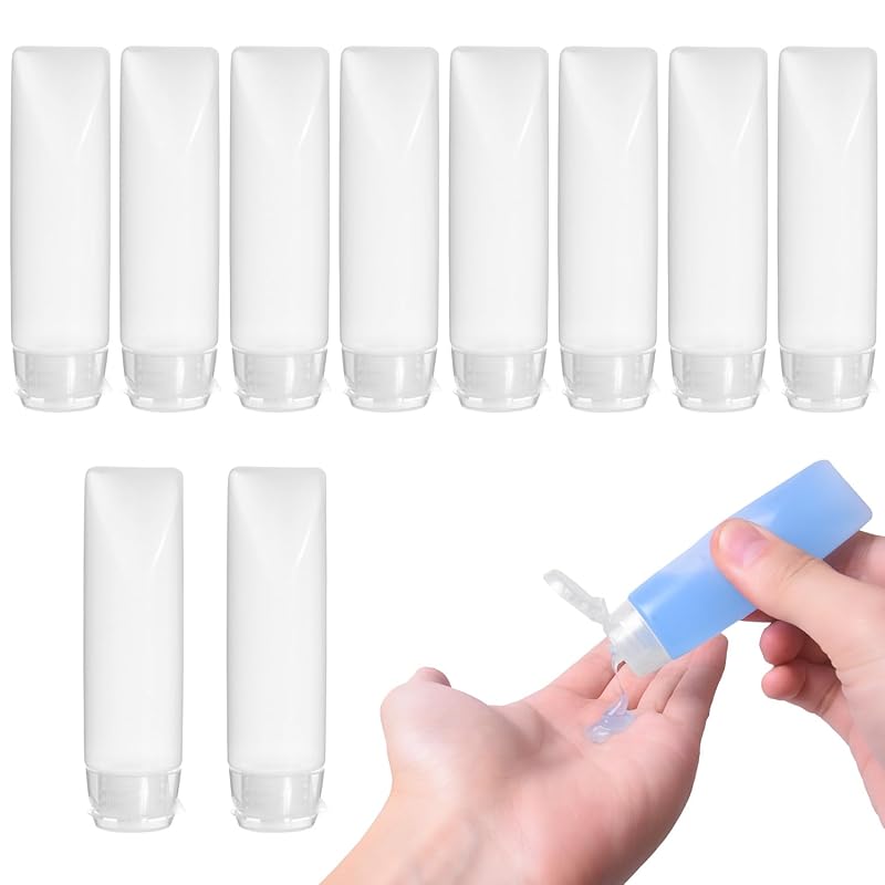

[bumbee] small bottles travel bottle travel refill containers x Cosmetics mini bottle 10 piece set x (lotion cream shampoo refill) (50ml)